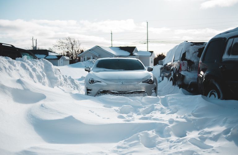 Car in winter