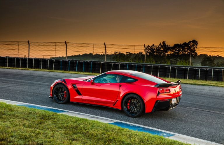 Side view of the 2017 Chevy Corvette