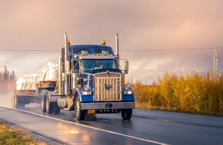 Truck on the road