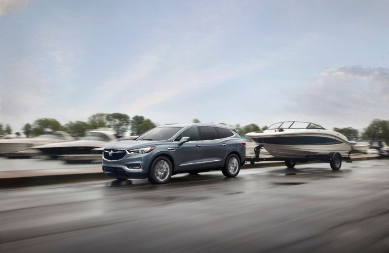 2018 Buick Enclave towing a boat