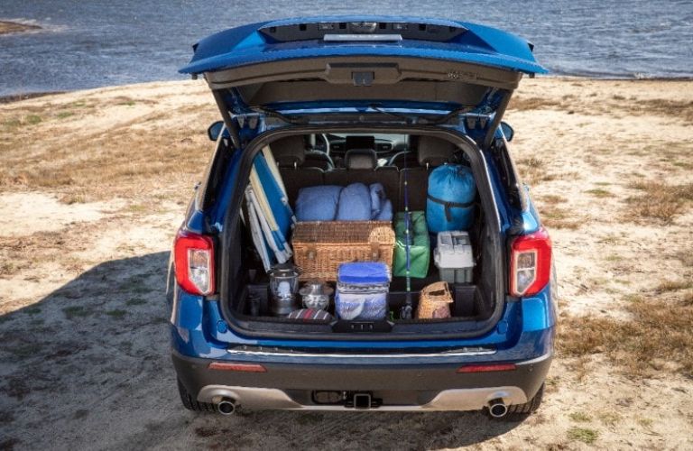 Cargo space in the 2018 Ford Explorer