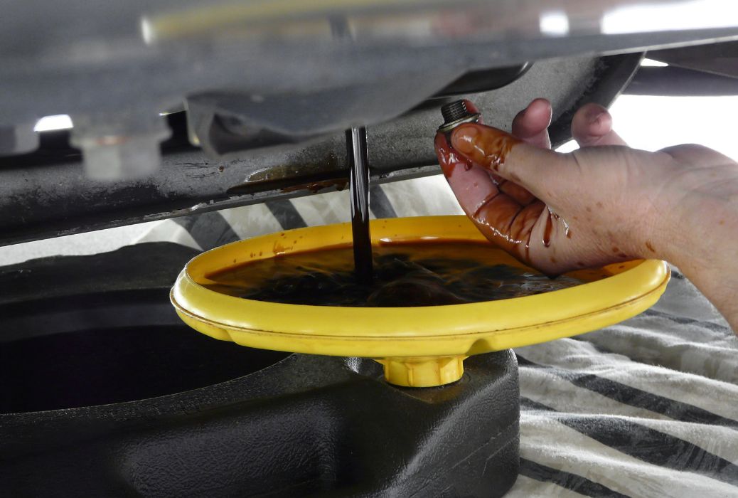 Oil Pouring from a can