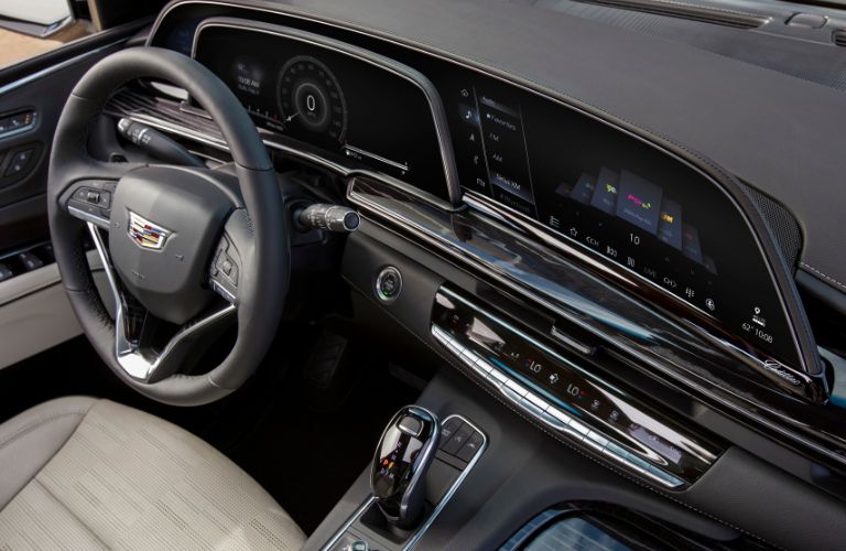 dashboard view of a used Cadillac