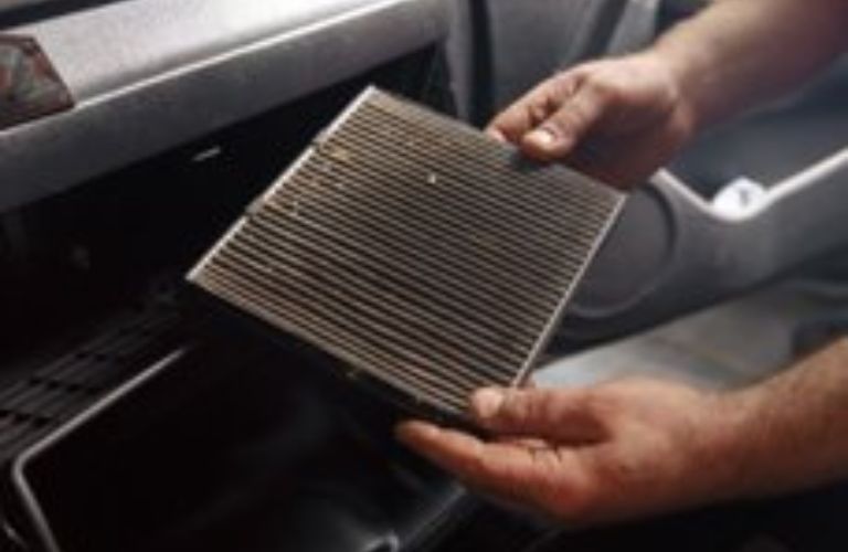 cabin air filter of a car