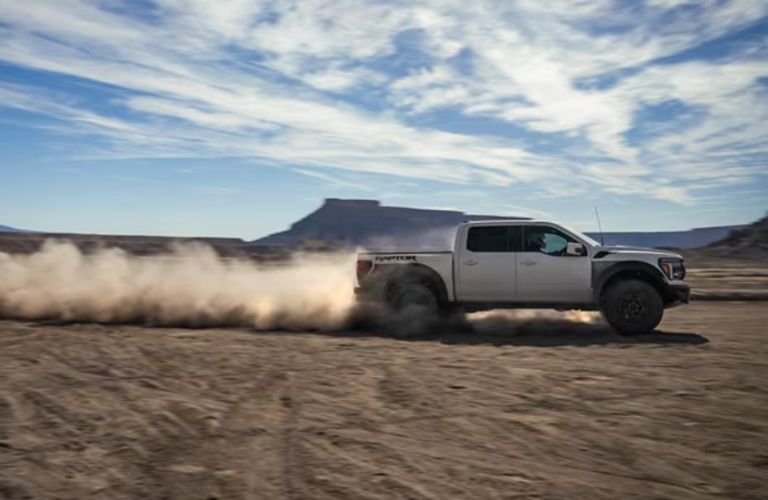 side view of the 2024 Ford F-150 off-roading