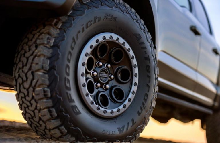 off-road tires of the 2024 Ford F-150