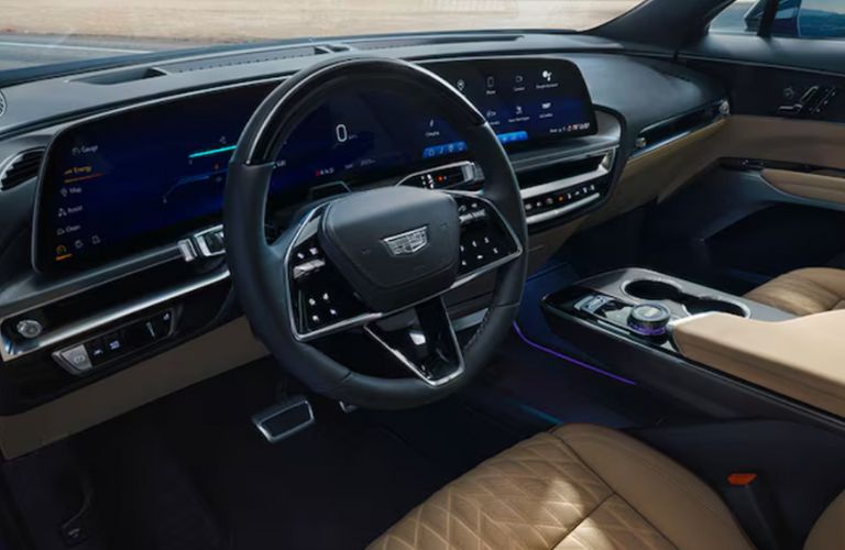 dashboard view of the 2025 Cadillac LYRIQ