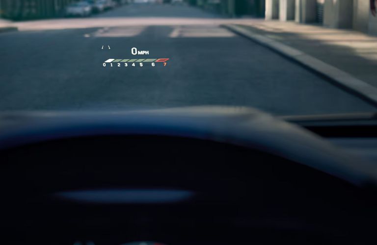 head-up display of the 2025 Cadillac CT4 