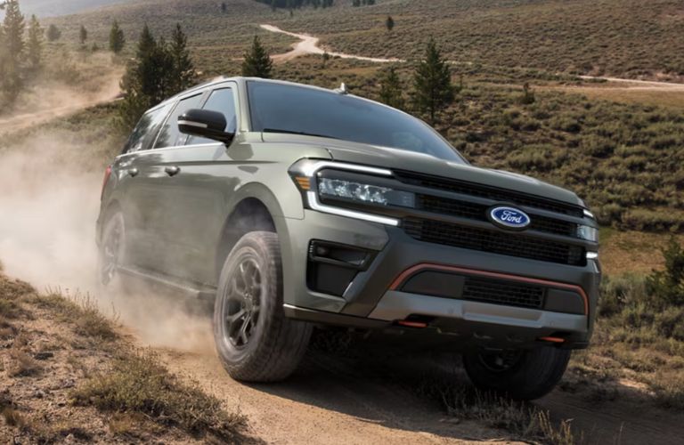 front view of the 2024 Ford Expedition® off-roading