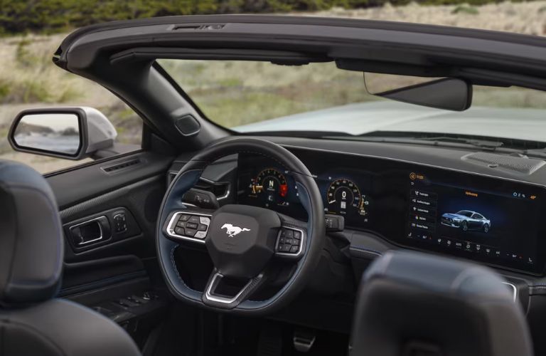 steering wheel of the 2025 Ford Mustang®