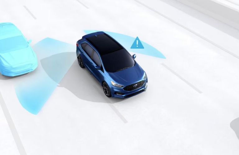 image depiction of working of Blind Spot Assist 