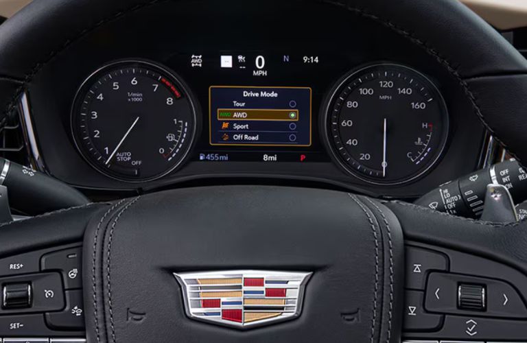 drive mode selector in the 2025 Cadillac XT6